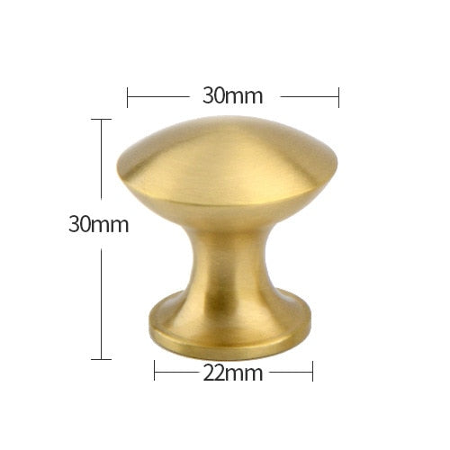 Brass Furniture Handles Copper Cabinet Knobs - KiwisLove
