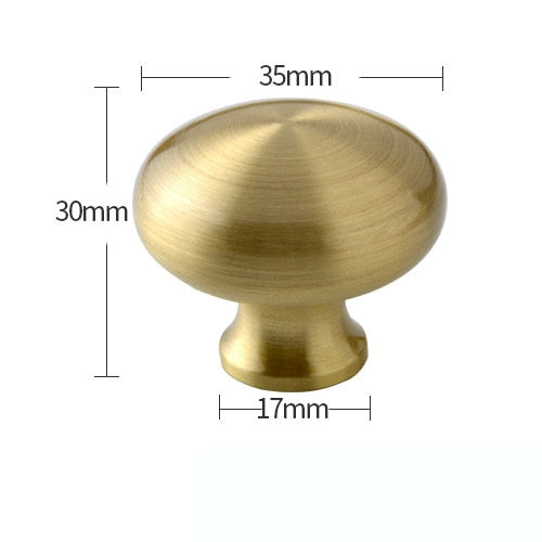 Brass Furniture Handles Copper Cabinet Knobs - KiwisLove
