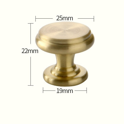 Brass Furniture Handles Copper Cabinet Knobs - KiwisLove