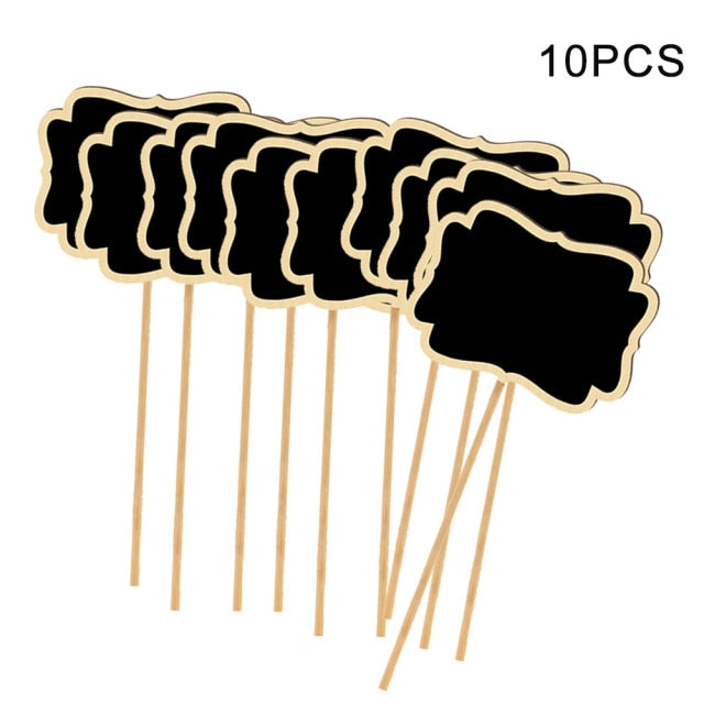 10pcs Garden Markers Easy Write Wooden Labels - KiwisLove