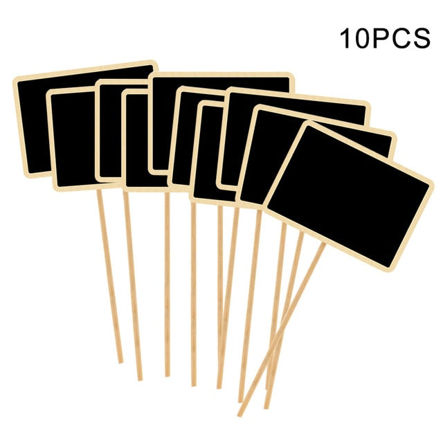 10pcs Garden Markers Easy Write Wooden Labels - KiwisLove