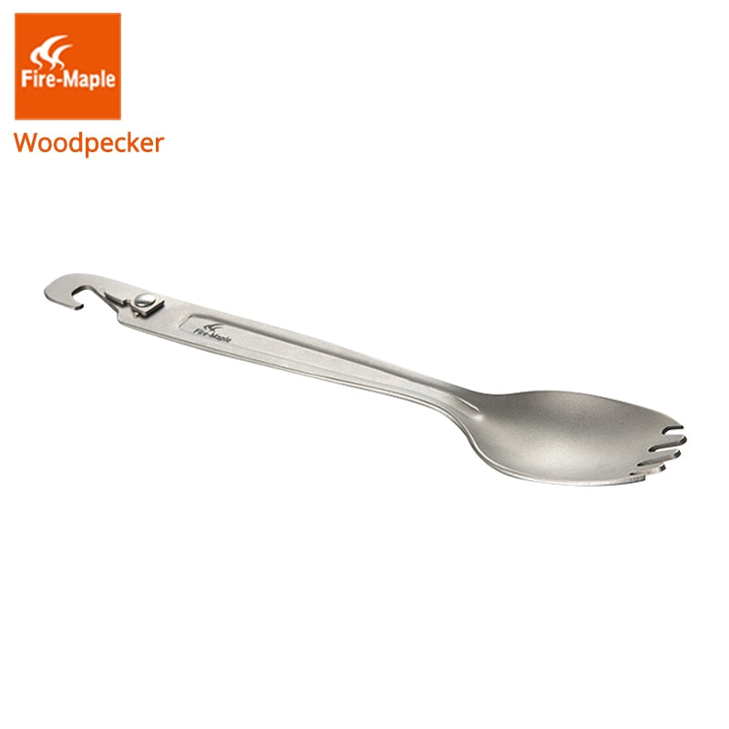 Fire Maple Titanium Spork With Multi Function Punch Ultralight - KiwisLove