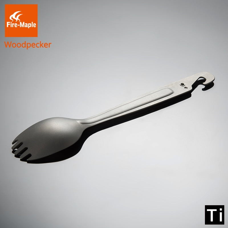 Fire Maple Titanium Spork With Multi Function Punch Ultralight - KiwisLove