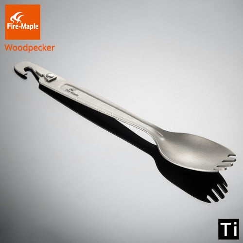 Fire Maple Titanium Spork With Multi Function Punch Ultralight - KiwisLove