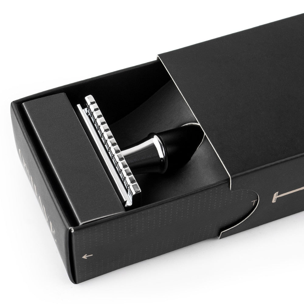 Qshave Men Manual Shaving Razor Double Edge Blade with 5 blades - KiwisLove