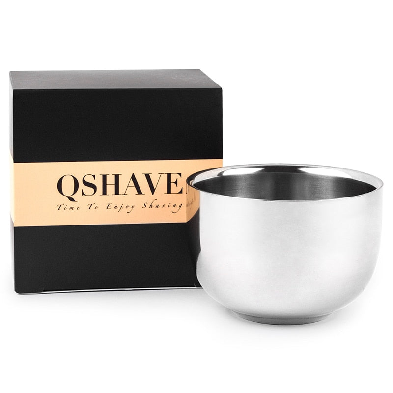 QSHAVE Stainless Steel Shaving Soap Bowl bowl only - KiwisLove