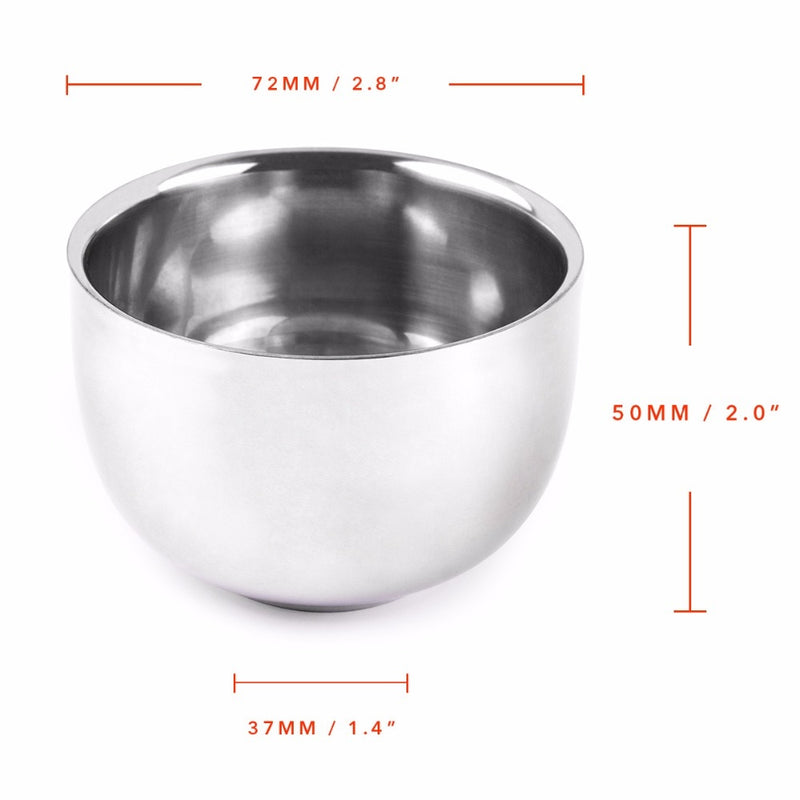 QSHAVE Stainless Steel Shaving Soap Bowl bowl only - KiwisLove