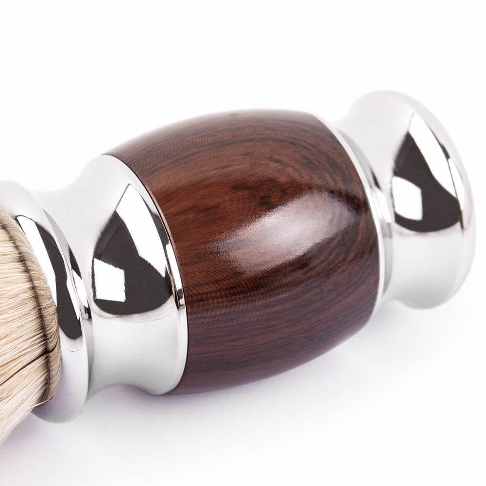 Qshave Man Pure Badger Hair Shaving Brush Wood  Razor Safety Straight Classic Safety Razor - KiwisLove