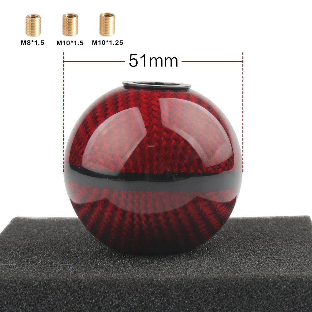 5/6 Speed Gear Shift Knob For Honda Acura/TOYOTA/NISSAN M12X1.5/M10X1.5/M10X1.25 Mugen Carbon Fiber - KiwisLove