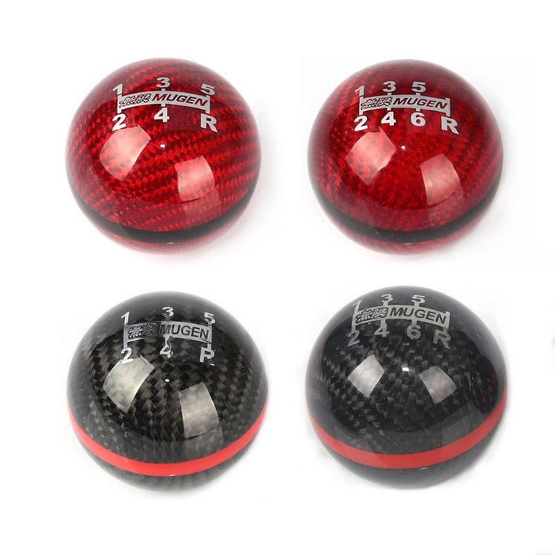 5/6 Speed Gear Shift Knob For Honda Acura/TOYOTA/NISSAN M12X1.5/M10X1.5/M10X1.25 Mugen Carbon Fiber - KiwisLove