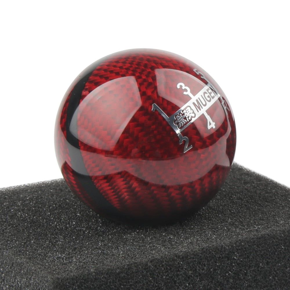 5/6 Speed Gear Shift Knob For Honda Acura/TOYOTA/NISSAN M12X1.5/M10X1.5/M10X1.25 Mugen Carbon Fiber - KiwisLove
