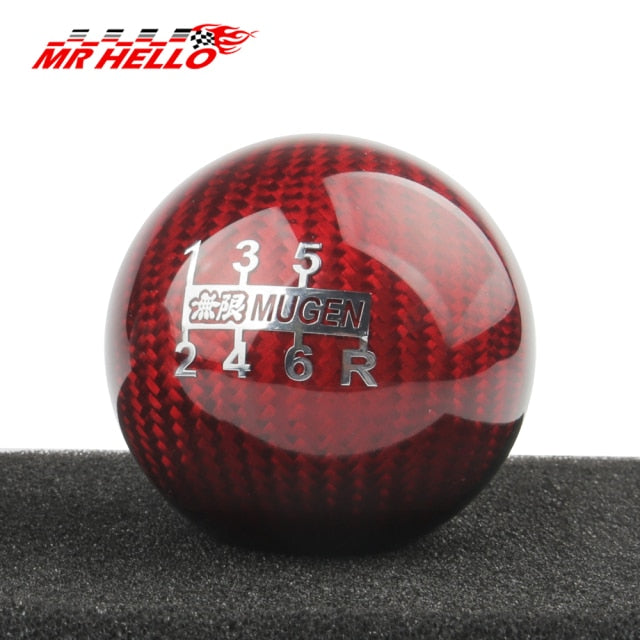 5/6 Speed Gear Shift Knob For Honda Acura/TOYOTA/NISSAN M12X1.5/M10X1.5/M10X1.25 Mugen Carbon Fiber - KiwisLove