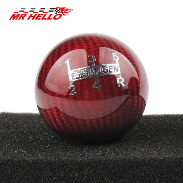 5/6 Speed Gear Shift Knob For Honda Acura/TOYOTA/NISSAN M12X1.5/M10X1.5/M10X1.25 Mugen Carbon Fiber - KiwisLove