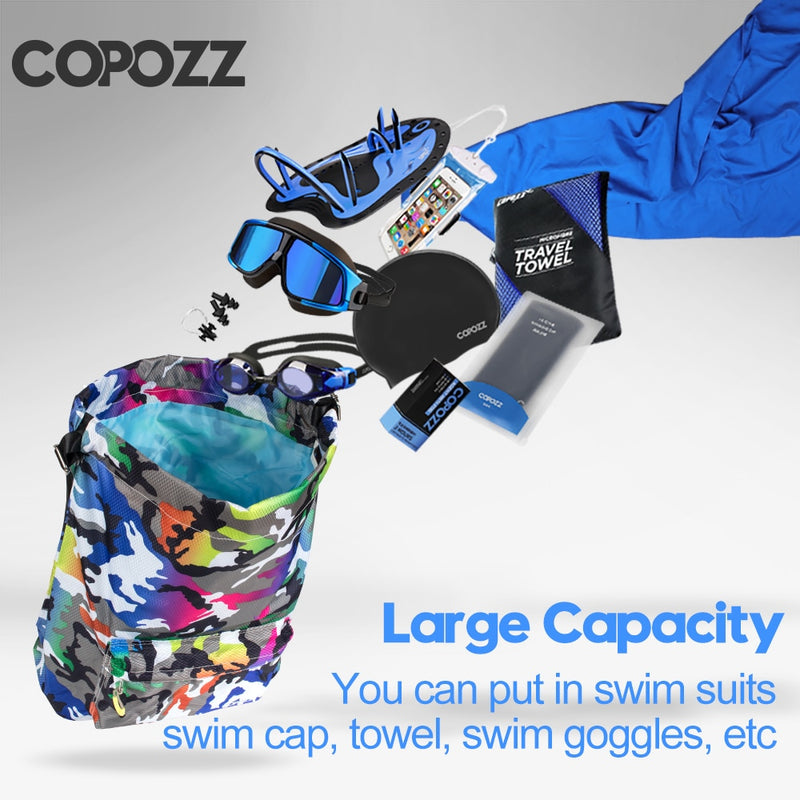 COPOZZ Backpack Large Combo Wet Dry Separation Swimming Waterproof - KiwisLove