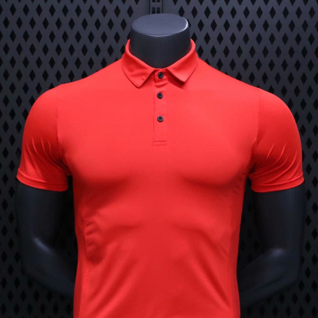 Golf Wear High Quality Business Golf Shirt Men's T-shirt Sportswear Top Golf Shirt Feather Jersey Fitness Wear - KiwisLove
