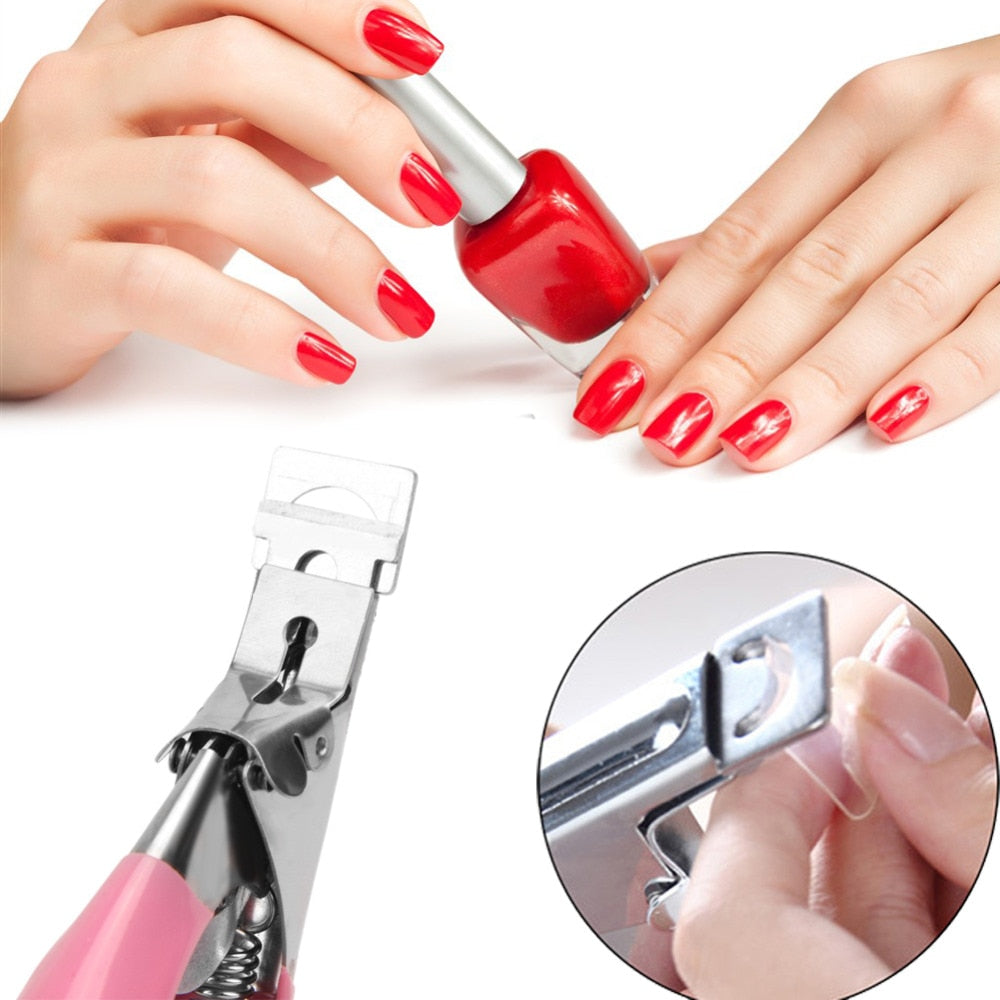 False Nail Tips Trimmer Manicure Clipper Cutter Nail Tool Stainless Steel Acrylic UV Gel - KiwisLove