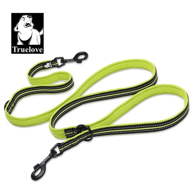 Truelove 7 In 1 Multi-Function Adjustable Dog Lead Hand Free Pet Training Leash 2 Dogs - KiwisLove