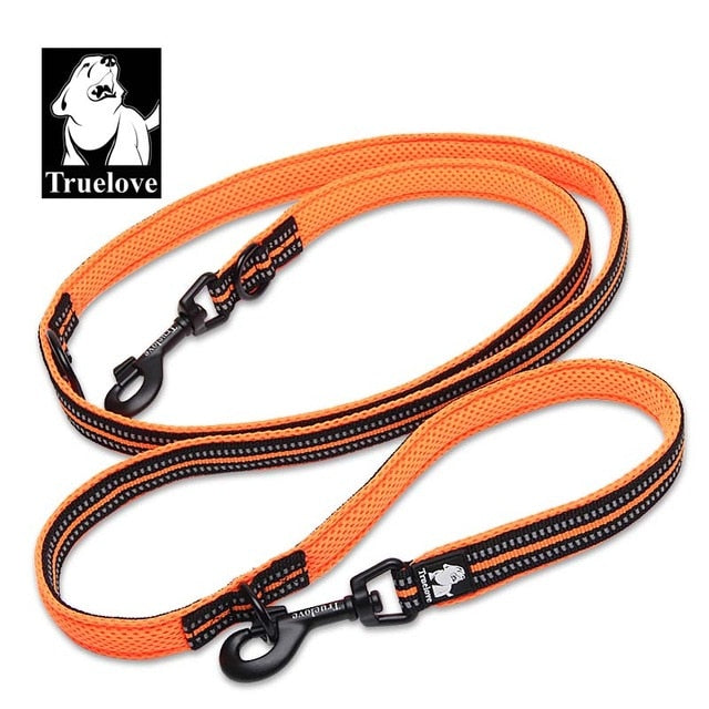 Truelove 7 In 1 Multi-Function Adjustable Dog Lead Hand Free Pet Training Leash 2 Dogs - KiwisLove