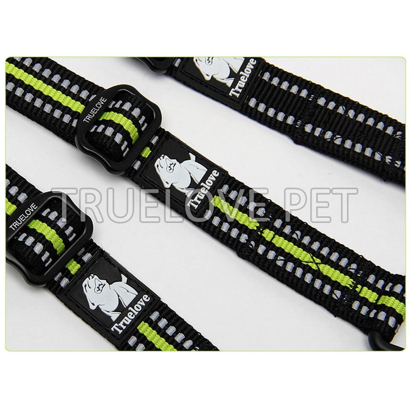 Truelove Reflective  Double Dog Leash  Two Dogs Coupler No Tangle  Training Running - KiwisLove