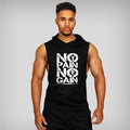 2021 New Mens Bodybuilding Hooded Tank Top Cotton - KiwisLove