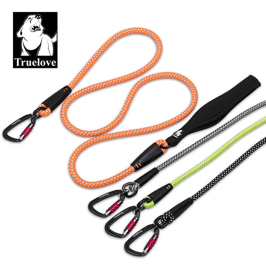 TrueLove Dog Pet Leash Reflective Aluminum -Alloy Hook Stainless Steel D-ring Neoprene Handle TLL2571 - KiwisLove