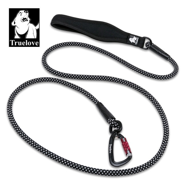 TrueLove Dog Pet Leash Reflective Aluminum -Alloy Hook Stainless Steel D-ring Neoprene Handle TLL2571 - KiwisLove