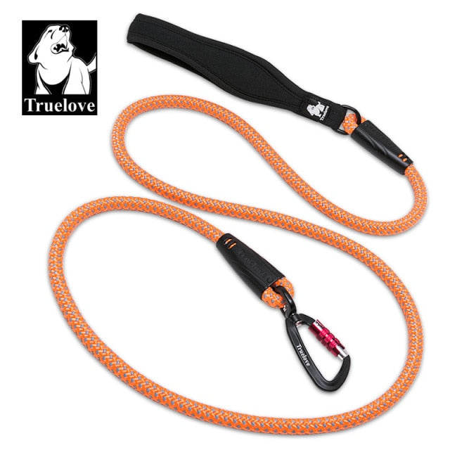 TrueLove Dog Pet Leash Reflective Aluminum -Alloy Hook Stainless Steel D-ring Neoprene Handle TLL2571 - KiwisLove