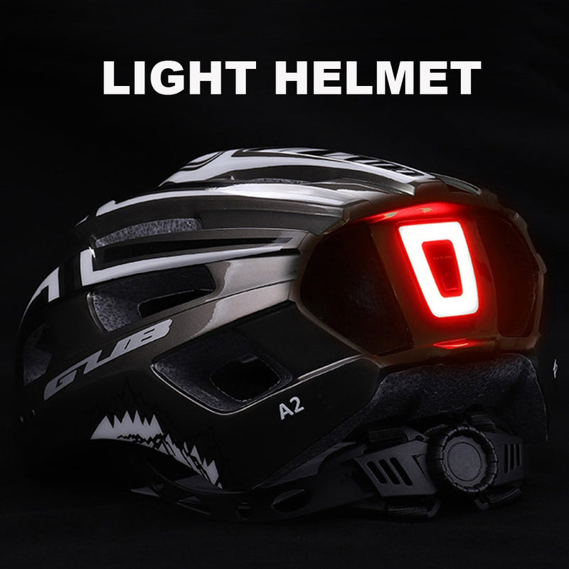 NEW Bicycle Helmet LED Light Rechargeable Intergrally-molded Cycling Helmet Mountain Road Bike Helmet Sport Safe Hat For Man - KiwisLove