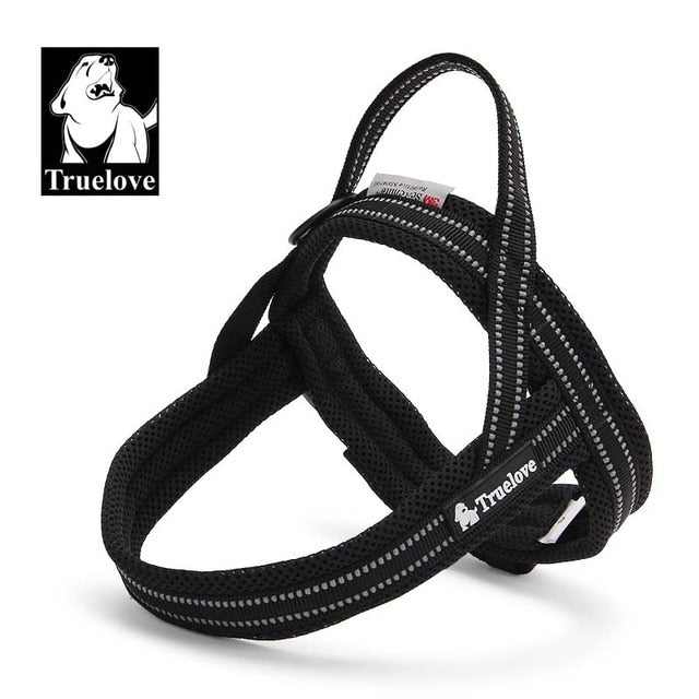 Truelove Soft Mesh Padded Nylon Dog Harness Vest 3M Reflective Security Dog Collar Easy Put On Pet Harness Pull-resistan 5 Color - KiwisLove