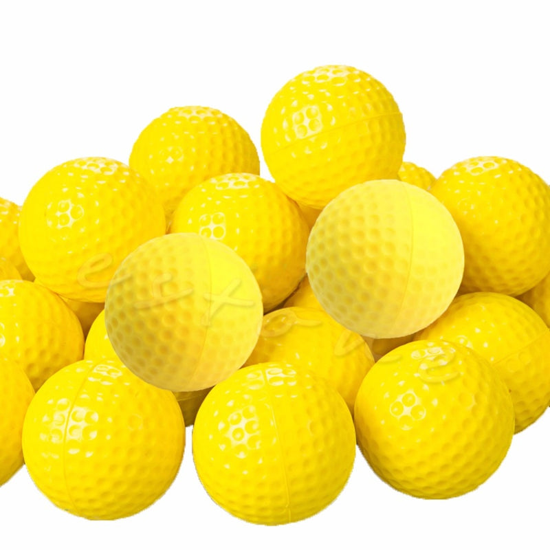 10Pcs PU Foam Golf Balls Yellow Sponge Elastic Indoor Outdoor Practice Training - KiwisLove