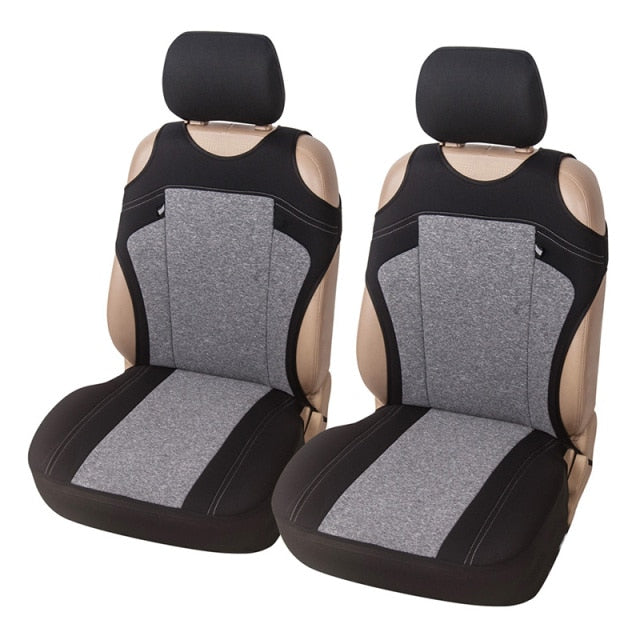 AUTOYOUTH 2pcs Universal Car Seat Covers - Front Seat Covers Mesh Sponge Interior Accessories T Shirt Design - for Car/Truck/Van - KiwisLove