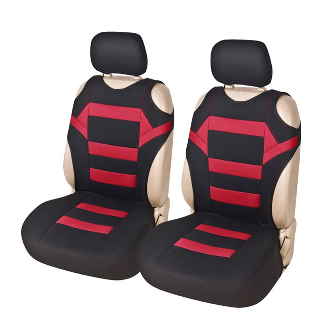 AUTOYOUTH 2pcs Universal Car Seat Covers - Front Seat Covers Mesh Sponge Interior Accessories T Shirt Design - for Car/Truck/Van - KiwisLove
