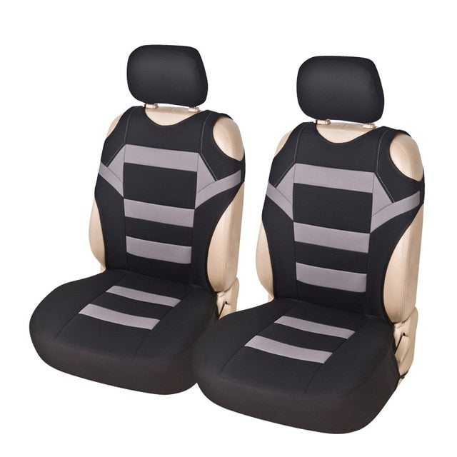 AUTOYOUTH 2pcs Universal Car Seat Covers - Front Seat Covers Mesh Sponge Interior Accessories T Shirt Design - for Car/Truck/Van - KiwisLove