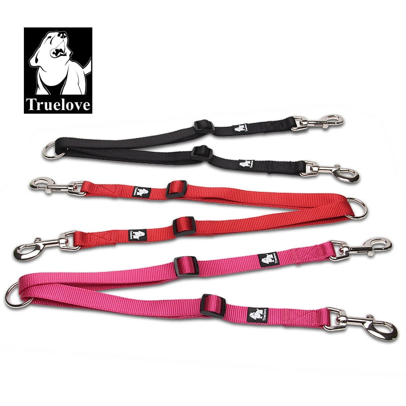 Truelove Nylon Double Dog Leash For Two Dogs Coupler No Tangle Pet Leash TLH2372 - KiwisLove