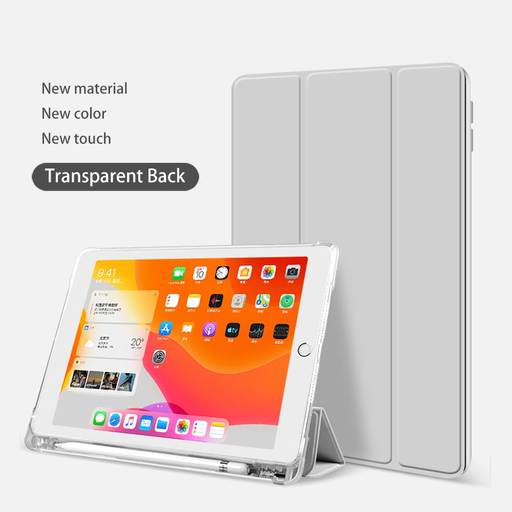 2021 Pro 12.9 5th silicone case with pencil holder - KiwisLove