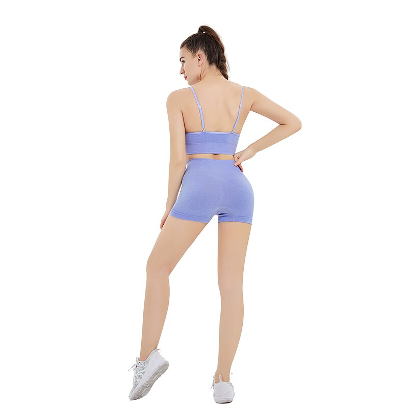 Bras Shorts Women Yoga Suits Top Pants Fitness Sets Outfits Wear Gym Running - KiwisLove