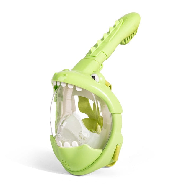 Kids Cartoon Swimming Full Face Snorkel Mask  Underwater Scuba Anti Fog - KiwisLove
