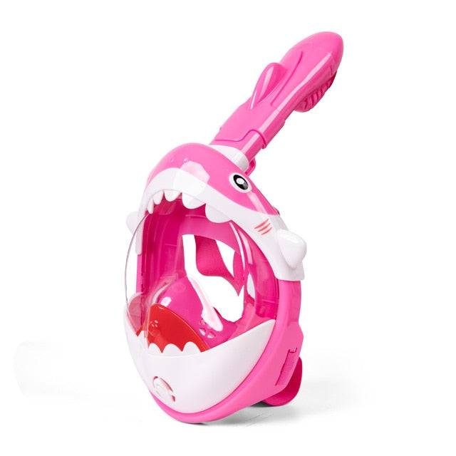 Kids Cartoon Swimming Full Face Snorkel Mask  Underwater Scuba Anti Fog - KiwisLove