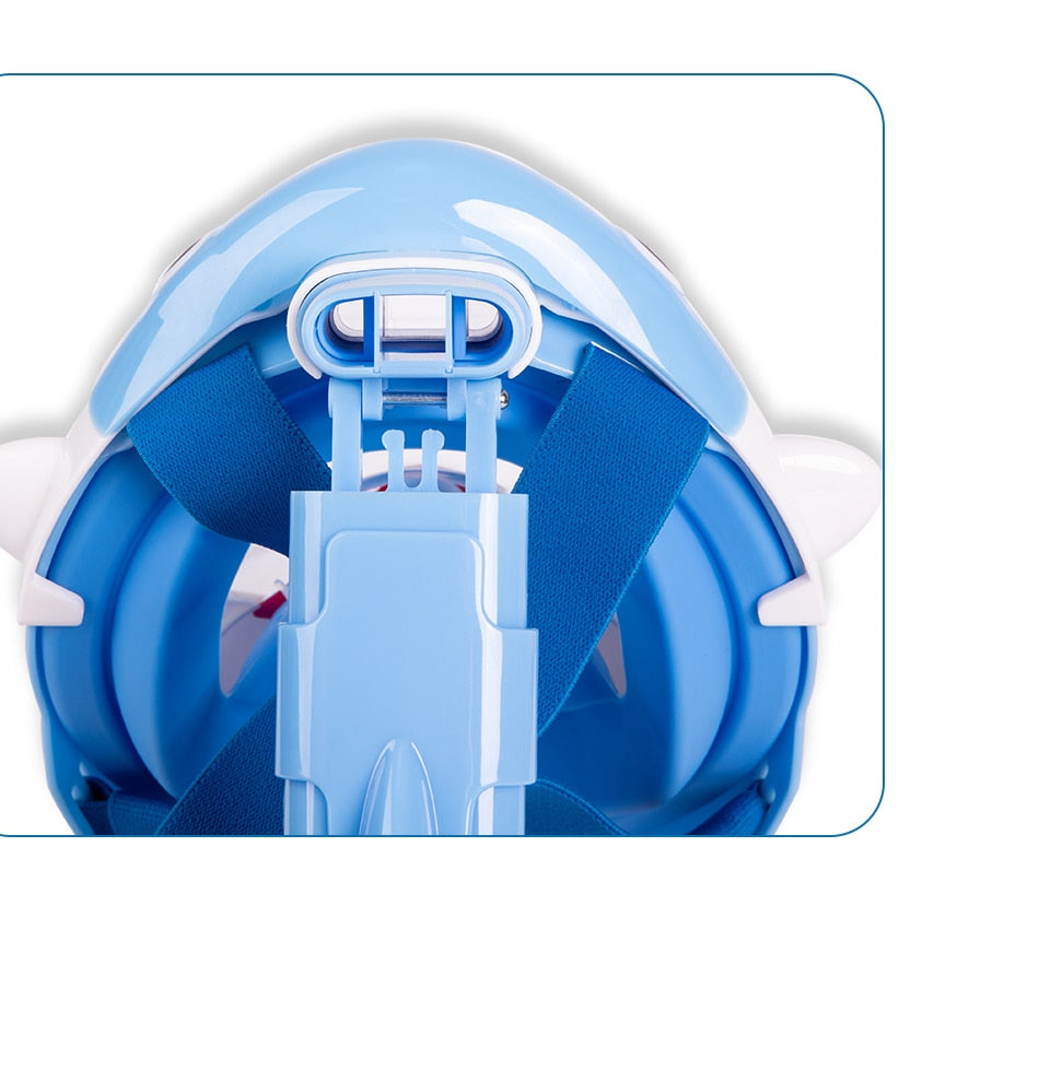 Kids Cartoon Swimming Full Face Snorkel Mask  Underwater Scuba Anti Fog - KiwisLove