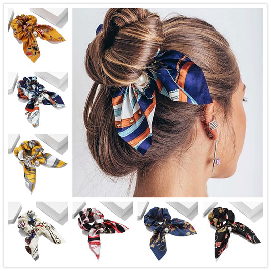 New Chiffon Bowknot Elastic Hair Bands - KiwisLove