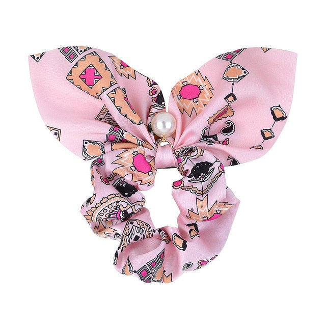 New Chiffon Bowknot Elastic Hair Bands - KiwisLove