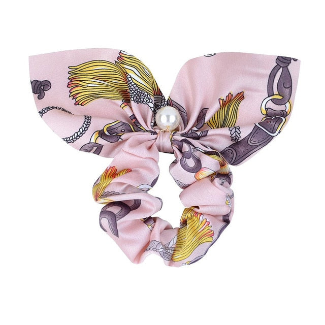 New Chiffon Bowknot Elastic Hair Bands - KiwisLove