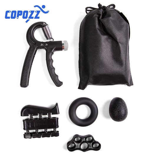 5pcs Gym Fitness Adjustable Hand Grip Set Finger Forearm Strength Muscle - KiwisLove