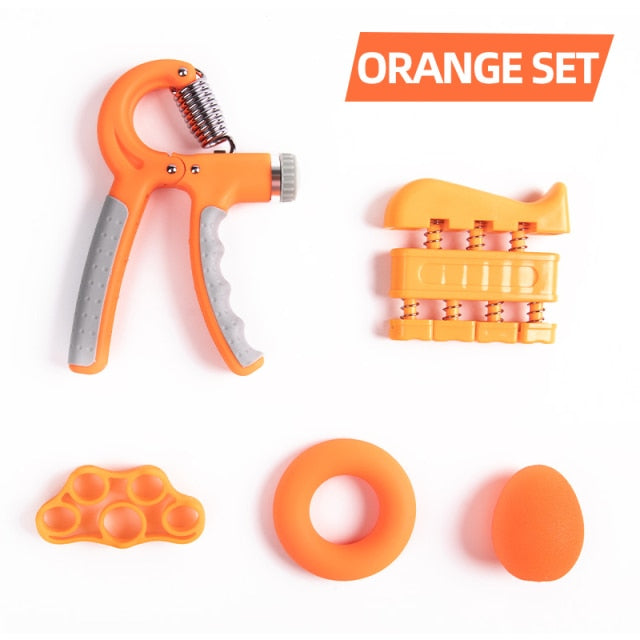 5pcs Gym Fitness Adjustable Hand Grip Set Finger Forearm Strength Muscle - KiwisLove