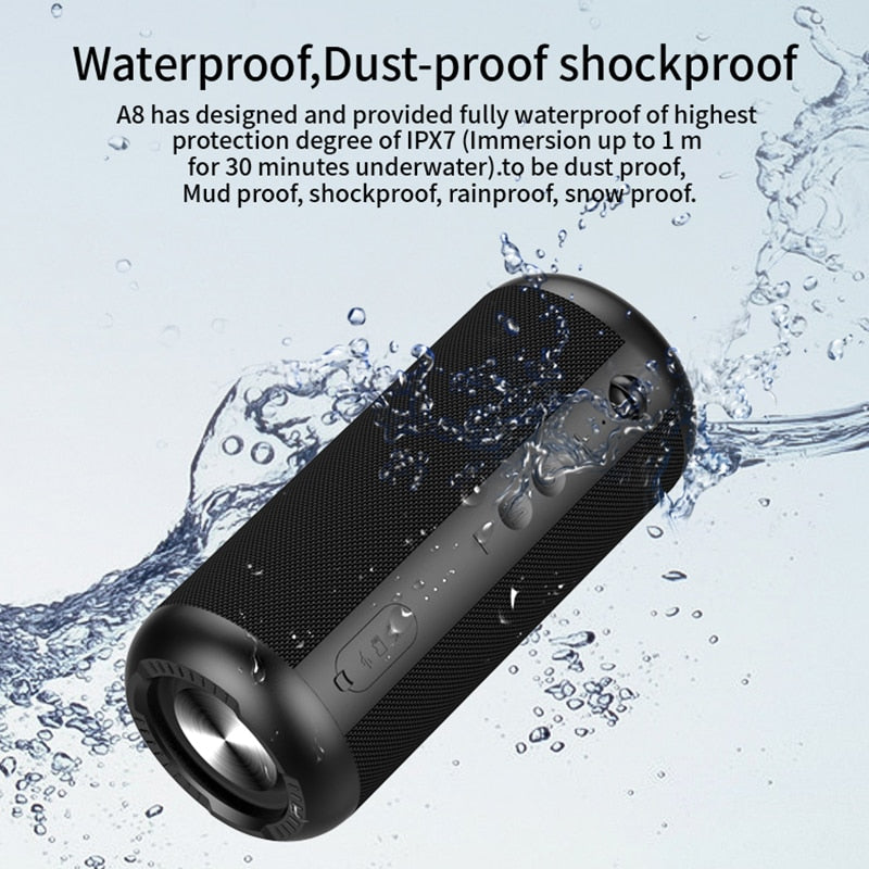 mifa A8 Bluetooth Speaker Stereo Sound With IPX7 Waterproof 12H Playtime - KiwisLove