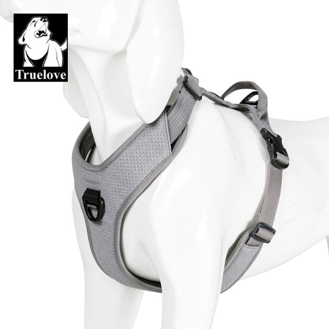 Truelove Dog Harness Reflective No Pull Small Medium Large Vest Quick Adjustbale Matching Leash Collar Training Running TLH6071 - KiwisLove