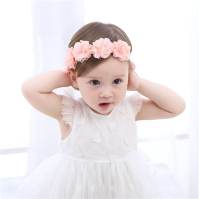 baby headband newborn flowers headbands baby girls - KiwisLove
