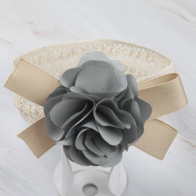 baby headband newborn flowers headbands baby girls - KiwisLove