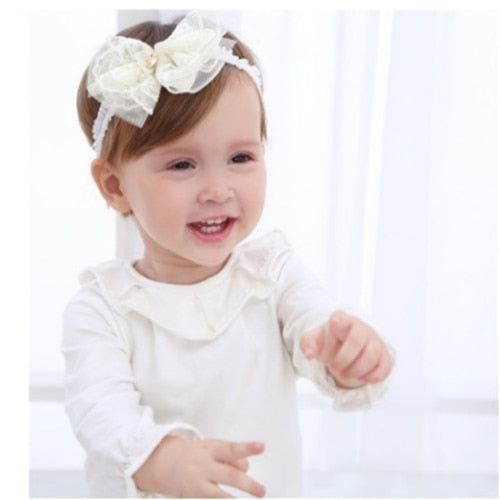 baby headband newborn flowers headbands baby girls - KiwisLove