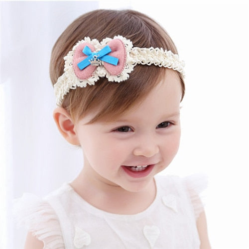 baby headband newborn flowers headbands baby girls - KiwisLove